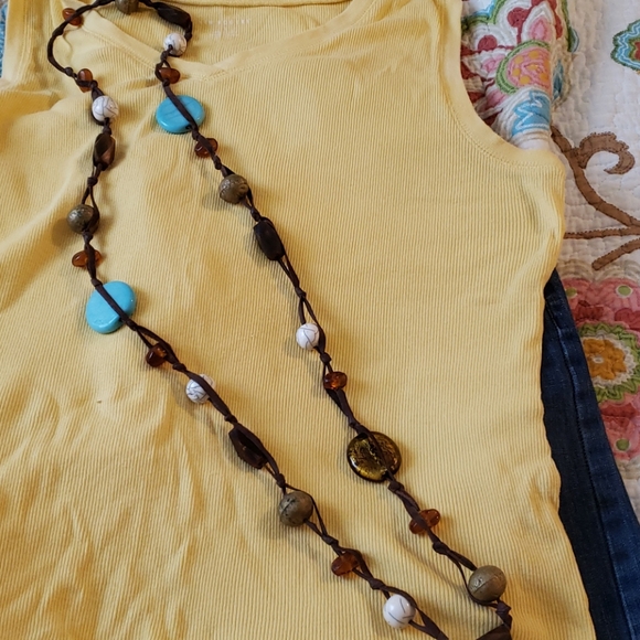 Boho necklace turquoise - Picture 2 of 4